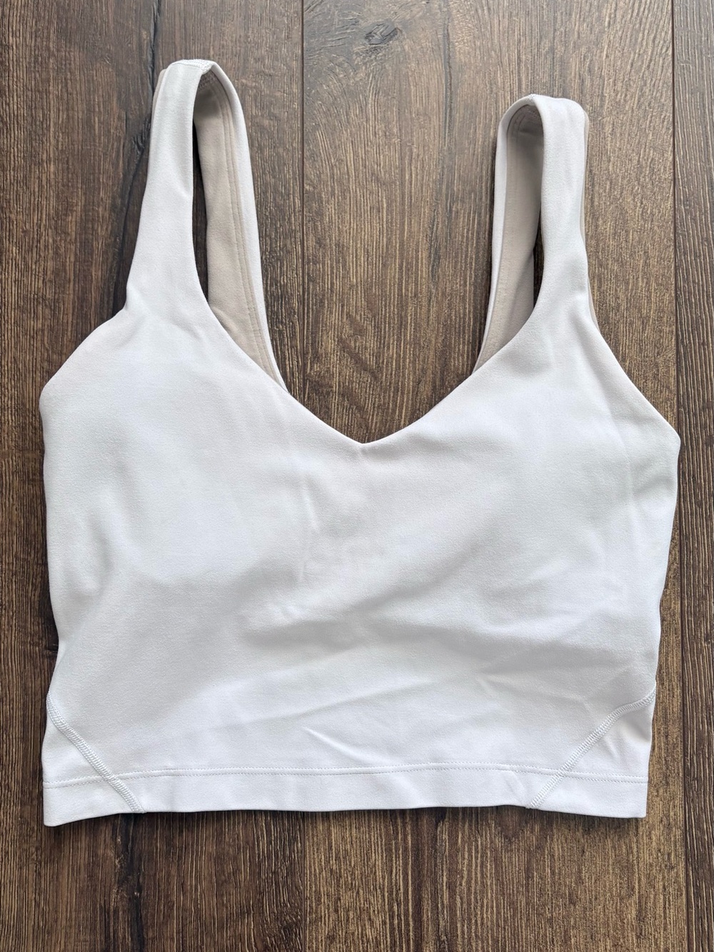 Lululemon Align Tank, White/Tan 2